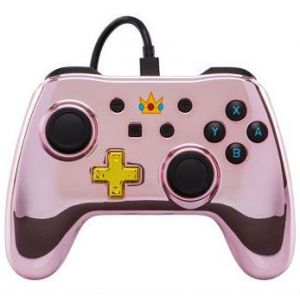 PowerA Manette filaire Nintendo Switch Chrome Peach