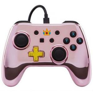 Image de PowerA Manette filaire Nintendo Switch Chrome Peach