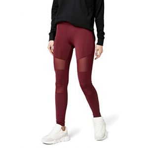 Urban classics Ladies Tech Mesh Leggings, Rouge (Port 01157), W32 (Taille Fabricant: XXX-Large) Femme