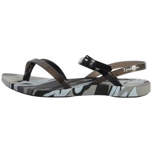 Ipanema Fashion Sand. IX FEM, Sandales Plateforme Femme, Black/Black/Grey, 39 EU