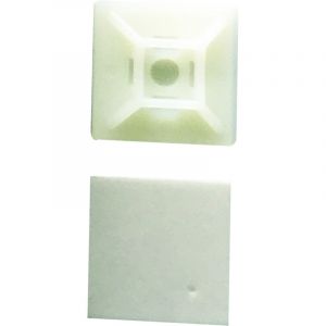 Cellpack Lot de 100 embases adhésives blanches (3.6B)