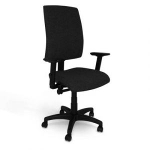 Fauteuil de bureau ART PROG Alexandre II Noir Roulettes pour sol dur