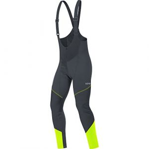 Gore Wear Cuissard Gore--wear C3 Windstopper Bib Tights Plus - Black / Neon Yellow - Taille XL