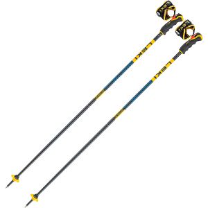 Leki Spitfire 3D - Btons ski Denim Blue Aegean Blue Mustard Yellow 115 cm