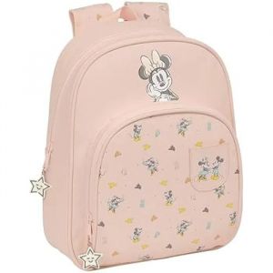 Safta Sac à dos pour enfant - Minnie Mouse Baby - Confortable et polyvalent - Rose - 28 x 10 x 34