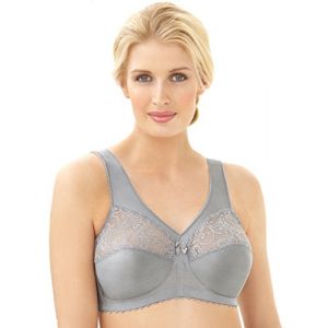 Glamorise Soutien-gorge de tous les jours Femme MagicLift Full Figure Support Bra - Argent&eacute; (Silver) - 120 D(Taille fabricant:105 D)
