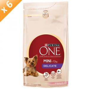 Purina ONE Delicate - Croquettes pour chien sensible - 1,5kg (x6)