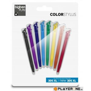 Bigben Pack 8 Stylets Bigben Coloris pour New 3DS XL / 3DS XL