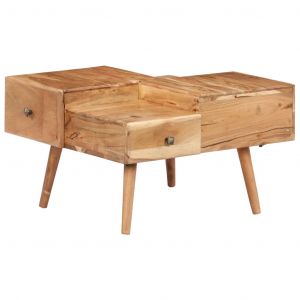 VidaXL Table basse 70x60x42 cm Bois solide d'acacia