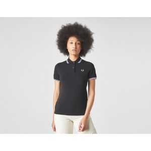 Fred Perry Polo Tipped Femme - Black/White, Black/White