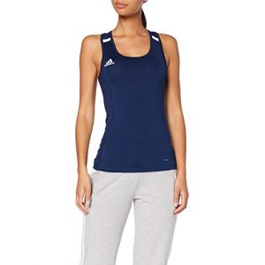 Adidas Team19 Tank W Débardeur Femme, Team Navy Blue/White, FR : S
