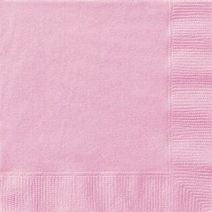 Unique Party 30871 - Serviettes en Papier - 13 cm - Rose Pastel