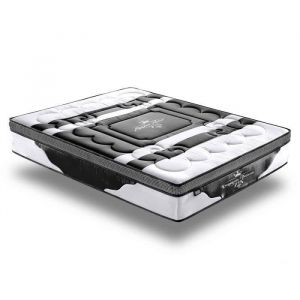 Image de Sampur - Matelas Ambassador &Eacute;paisseur 30 cm - M&eacute;moire de Forme - Ressorts ensach&eacute;s - Latex - Confort & Long&eacute;vit&eacute; - 140x190 cm - Blanc