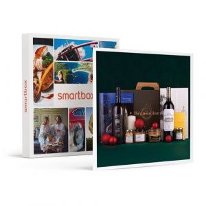 Smartbox Coffret Cadeau - Coffret Allégresse : spécialités sucrées, salées et 2 bouteilles de vin, livré à domicile- Gastronomie