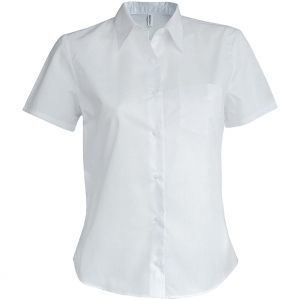 Kariban Chemise femme manches courtes blanc