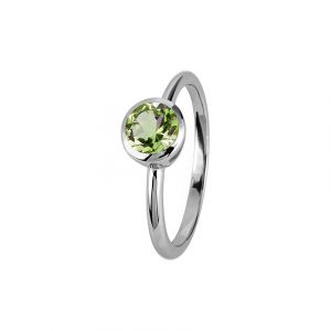 Jacques Lemans Bague pour femme 925 Argent vert clair 1 unité