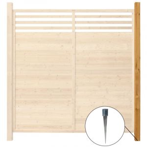 HOME DELUXE - Clôture pare-vue en bois SOMA - 180 x 180 cm Taille : 1x poteau