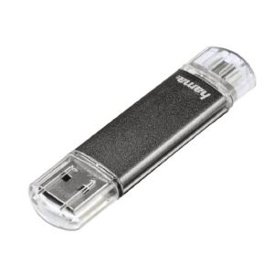 Hama 123926 - Clé USB 2.0 Laeta Twin 64 Go (USB vers microUSB)