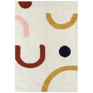 Nazar Tapis multicolore motif graphique 230 x 160 cm Aquarelle Rugs