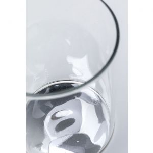 Kare Design Verres &agrave; eau Electra argent&eacute;s 15cm set de 4