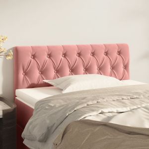 VidaXL Tête de lit Rose 90x7x78/88 cm Velours