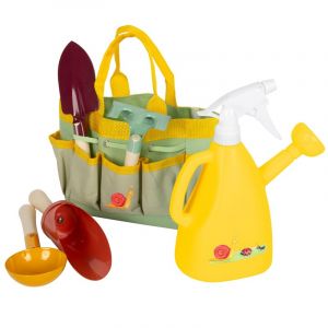 Legler Sac de Jardinage avec Outils de Jardinage « Tiny Garden », en Bois et en métal, dès 3 Ans, 12664