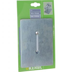 Kerbl Contreplaque d'arrimage pour 37603 zinguée (x2)