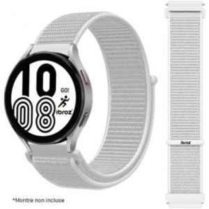 Image de Ibroz Bracelet Samsung/Huawei Nylon Loop 20mm blanc