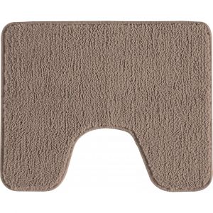 Guy Levasseur Lot de 2 tapis de bain polyester 50x80cm + contour taupe