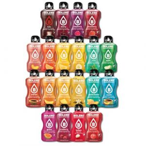 BOLERO Assortiment de 20 sticks 9g - Boisson sans sucre ni colorants à la Stevia faible en calories Idéal pour toute la