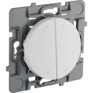 Debflex Interrupteurs à encastrer casual evo 1 pièce(s) commande volet roulant + cache blanc casual evo