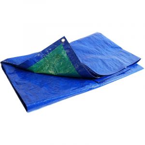 B&acirc;ches Direct Bache de chantier 150 g/m&sup2; - 4 x 5 m - bache etancheite toiture - b&acirc;ches &eacute;tanches - protection chantier