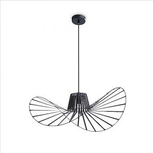 Paco Home Suspension LED Lampe Suspendue Salon Salle À Manger Chambre Design Moderne Élégant Alu E27, Couleur:Schwarz