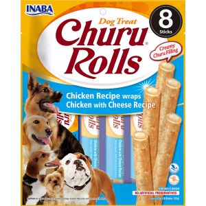 Ina dog churu rolls poulet fromage 12gx8