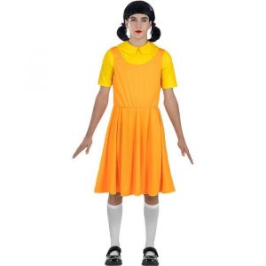 D&eacute;guisement Poup&eacute;e de Squid Game Officiel Netflix - 120759- Funidelia- D&eacute;guisement femme et accessoires Halloween carnaval et Noel