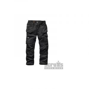 Scruffs Pantalon de travail noir Trade Flex, 34S, 34S