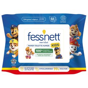 Fess'nett Papier Toilette Humide Kids 50 Pièces 1 Unité