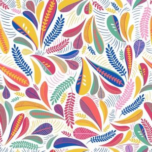 Douceur d'Intérieur, Rouleau de Toile Cirée (RLX 1,40mx20m) Minima Multico, PVC Imprimé