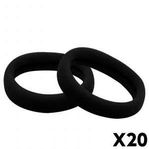 Avizar Lot De 20 &Eacute;lastiques Pour Cheveux Tendance Confortable Noir