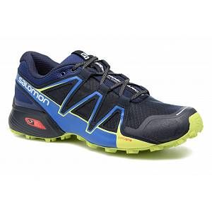 Image de Salomon Homme Speedcross Vario 2 Chaussures de Trail Running, Bleu (Navy Blazer/Nautical Blue/Lime Punch), Taille: 46