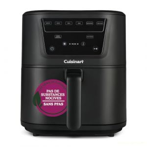 Cuisinart Friteuse Air Fryer Compact Max, Sans PFAS, Frit, r&ocirc;tit, grille, cuit, d&eacute;shydrate | 36% plus compacte, 33% plus grande capacit&eacute;, 7,6L pour 8 portions, Pi&egrave;ces lavables au lave-vaisselle