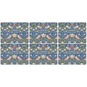 Image de Pimpernel Set de table Strawberry Thief 30x23 cm lot de 6 Bleu