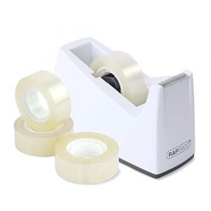 Rapesco 1620 Dévidoir de Ruban 300 avec 4 Rouleaux, Blanc