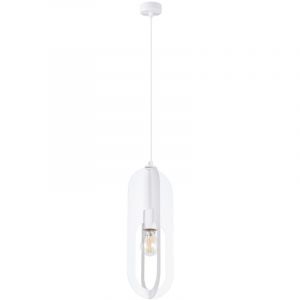 SOLLUX lighting - Suspension Luminaire Nicus - Plafonnier - Suspension Élégante - Longue Durée de Vie - Design Attrayant - Matériau Acier - E27, 1x max 15W LED, ~230V, 50Hz - Blanc