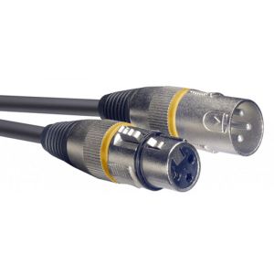 Stagg SMC1 YW Câble pour Microphone XLR-XLR - Jaune - 1m