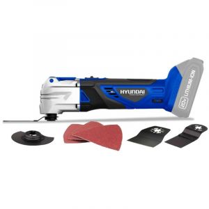 Hyundai Outil multifonction HMT20V, couper, poncer, d&eacute;coller, d&eacute;jointer, d&eacute;caper, creuser, gratter, sans batterie ni chargeur