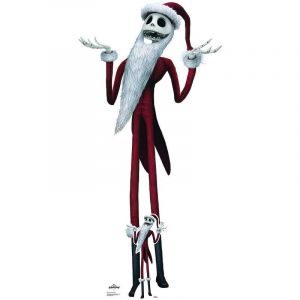 Image de Star Cutouts Figurine en carton Jack Skellington en Costume de Noël - L'Etrange Noël de Monsieur Jack - Hauteur 188 cm