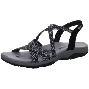 Skechers Pour femme. Sandales Reggae Slim Turn it up noir