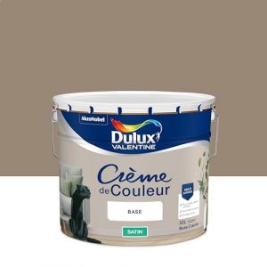 Image de Dulux Valentine Cr&egrave;me de Couleur - Peinture multi-supports int&eacute;rieure - Satin Terre d'Argile 10 L