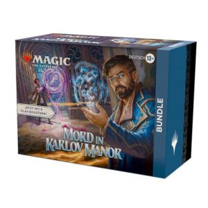 Magic the Gathering Lot de 9 boosters de Jeu - Assassinat de Karlov Manor - 30 Cartes de Pays + Accessoires exclusifs (Version Allemande)
